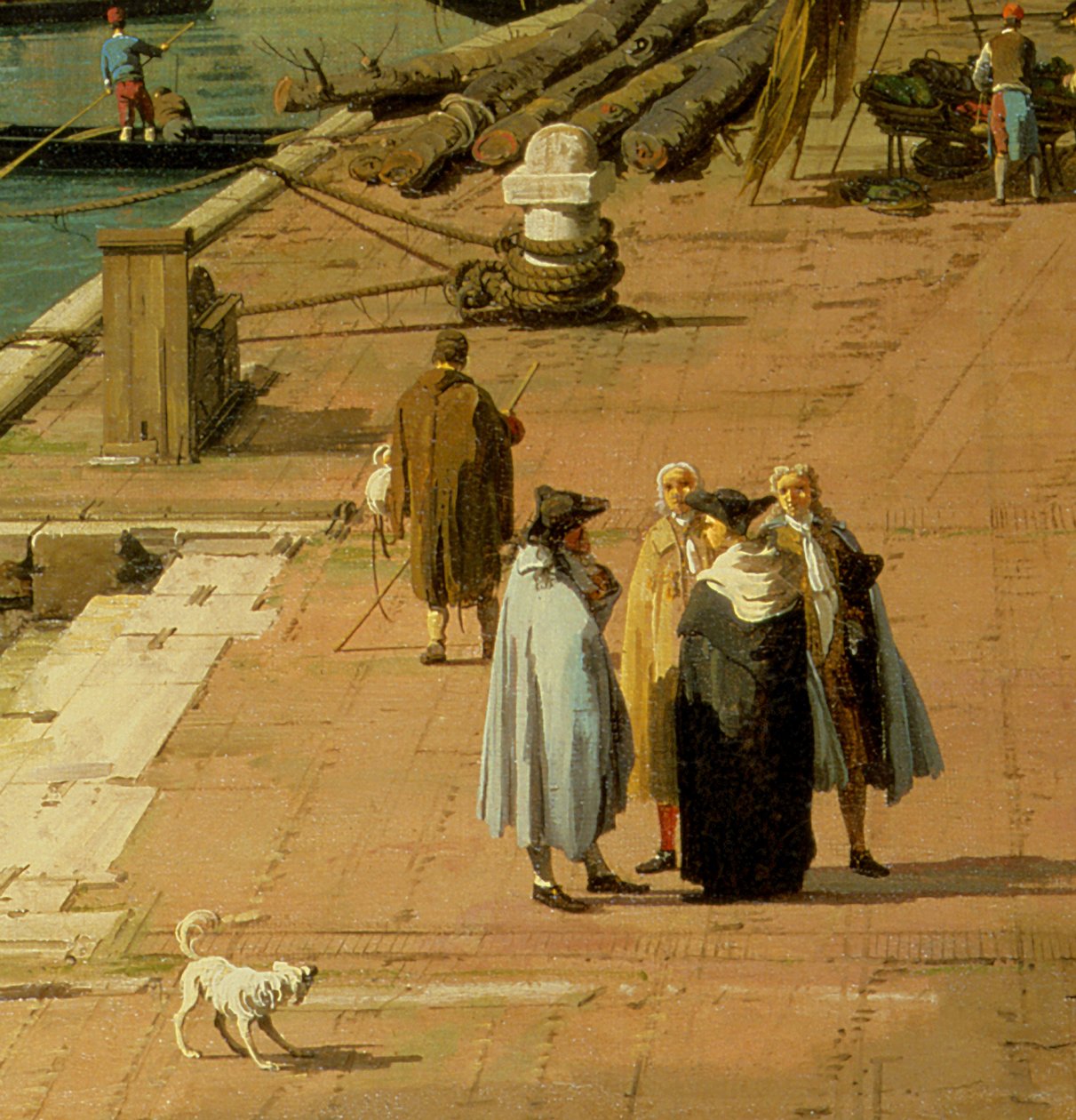 Riva degli Schiavoni, patrząc na zachód (detal 134746) autorstwa Giovanni Antonio Canal