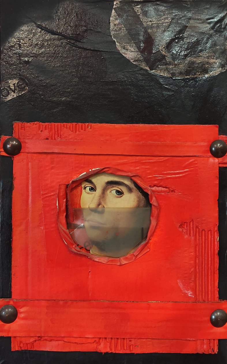 G. C. Riccardi, Breve corsa, 1986, Gemischte Technik, 60x80, Italien. autorstwa Gian Carlo Riccardi