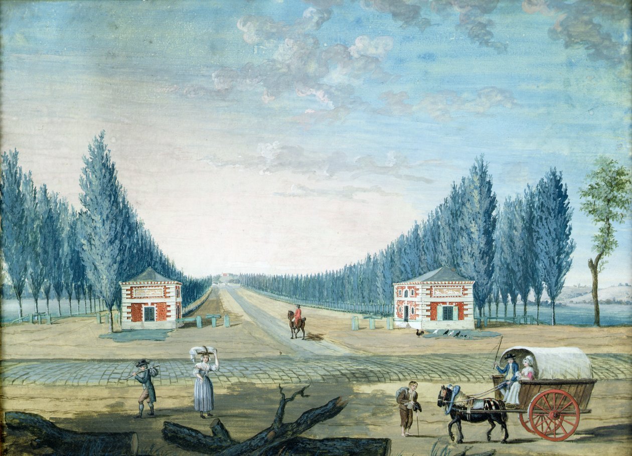 Wejście do Parc du Raincy, ok. 1754-93 autorstwa 1717 1806 Carmontelle