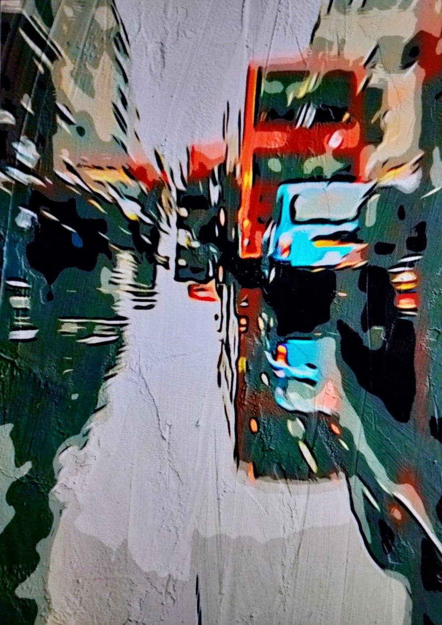 Ruch uliczny w mieście autorstwa Mavet