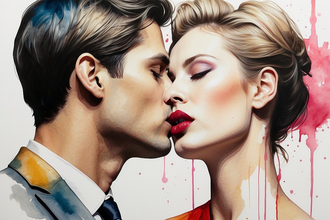 Pop Art Kiss W51 autorstwa Mario Witt