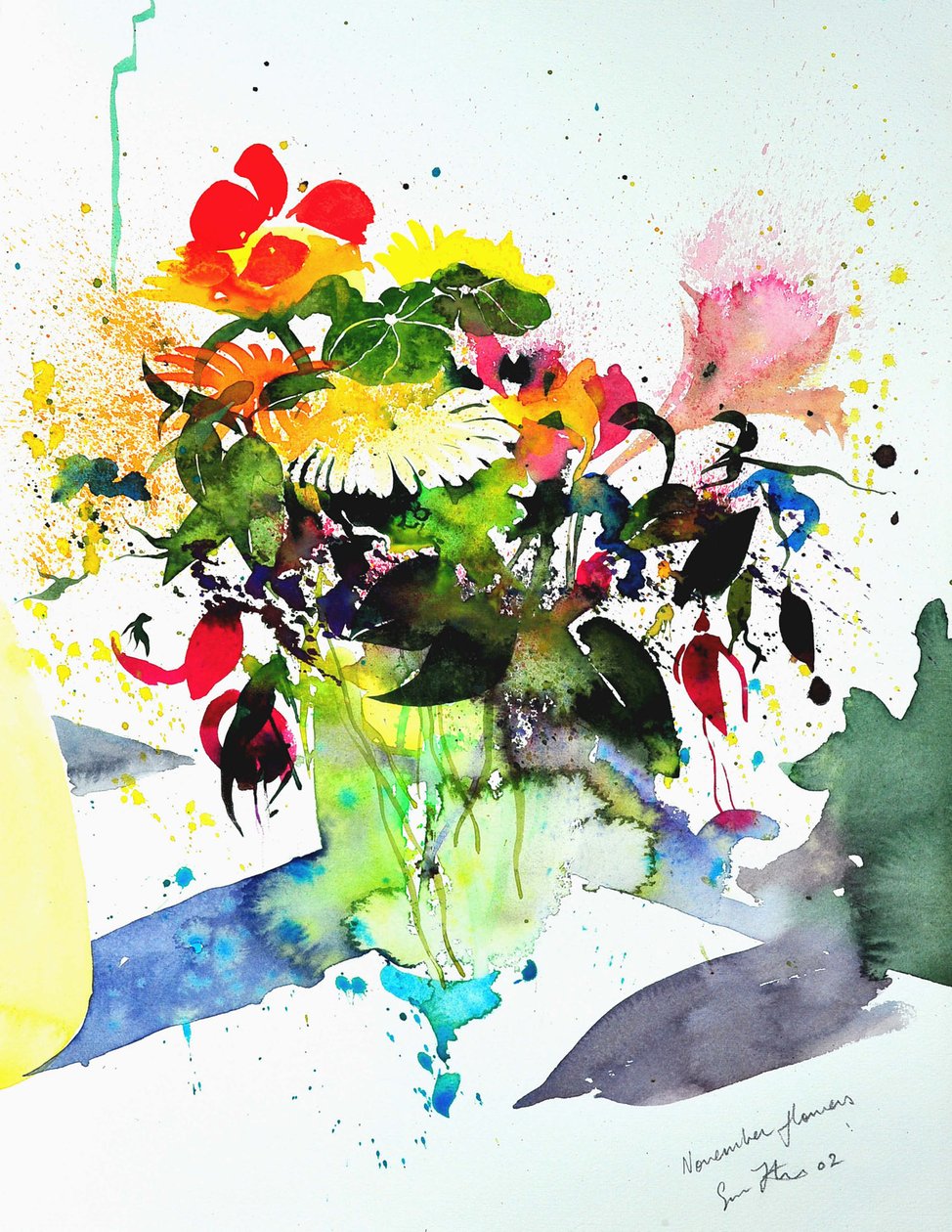 November Flowers 56 x36 2002 autorstwa Simon Fletcher
