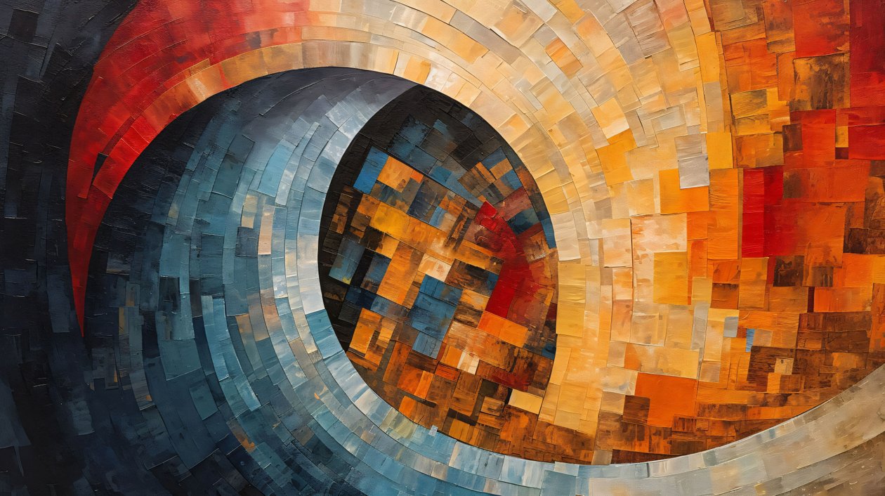 Obraz akrylowy Golden Ratio, duże płótno, nadruk na żądanie autorstwa F. Abderrahim