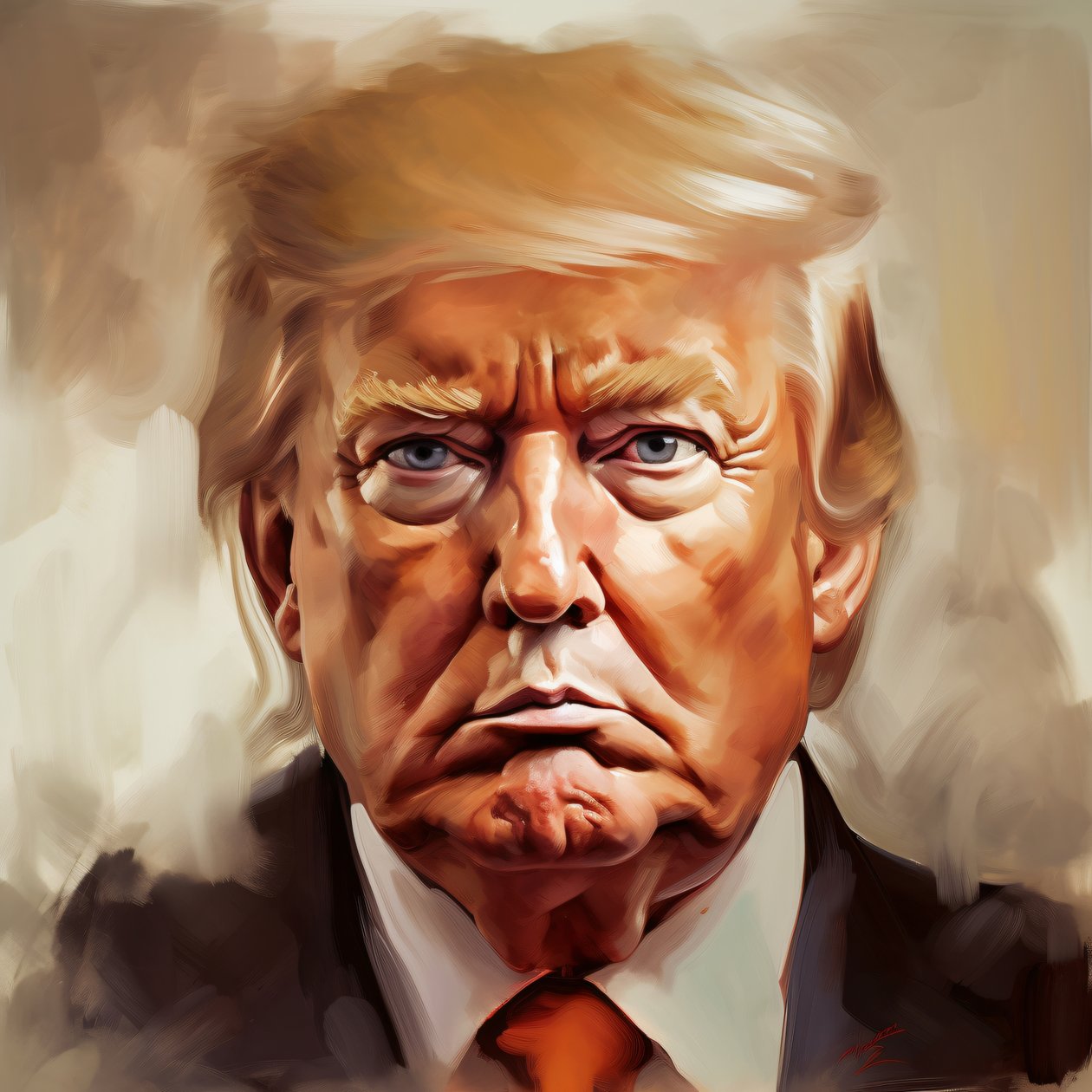 Obraz Donalda Trumpa, oprawione wydruki plakatów, dekoracje ścienne do pokoju autorstwa F. Abderrahim