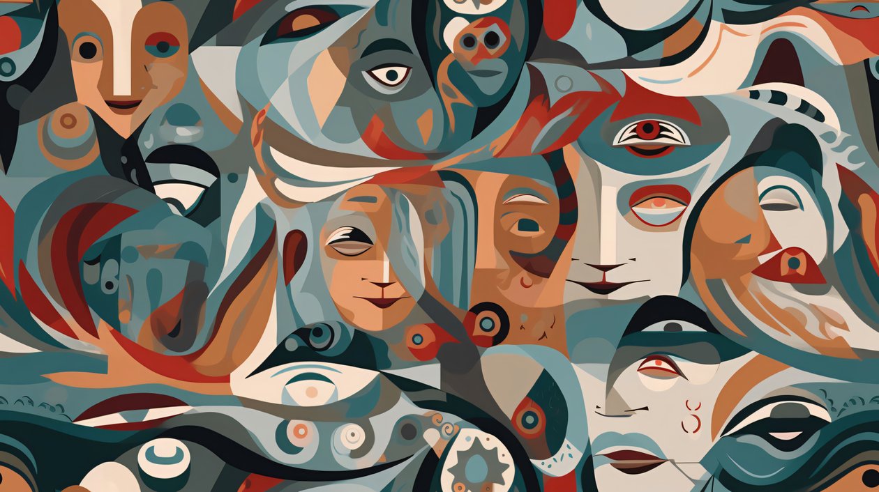 Surrealistyczne figuratywne współczesne abstrakcyjne arcydzieło, dekoracja ścienna na sprzedaż autorstwa F. Abderrahim
