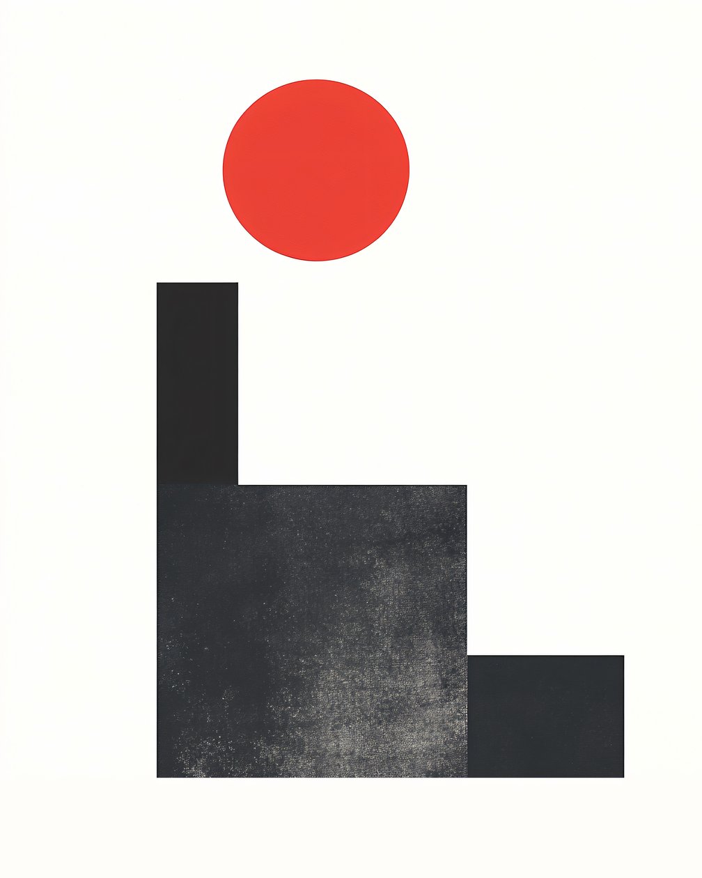 minimalistyczny plakat graficzny szwajcarskiego projektanta, klasyczna dekoracja ścienna autorstwa F. Abderrahim