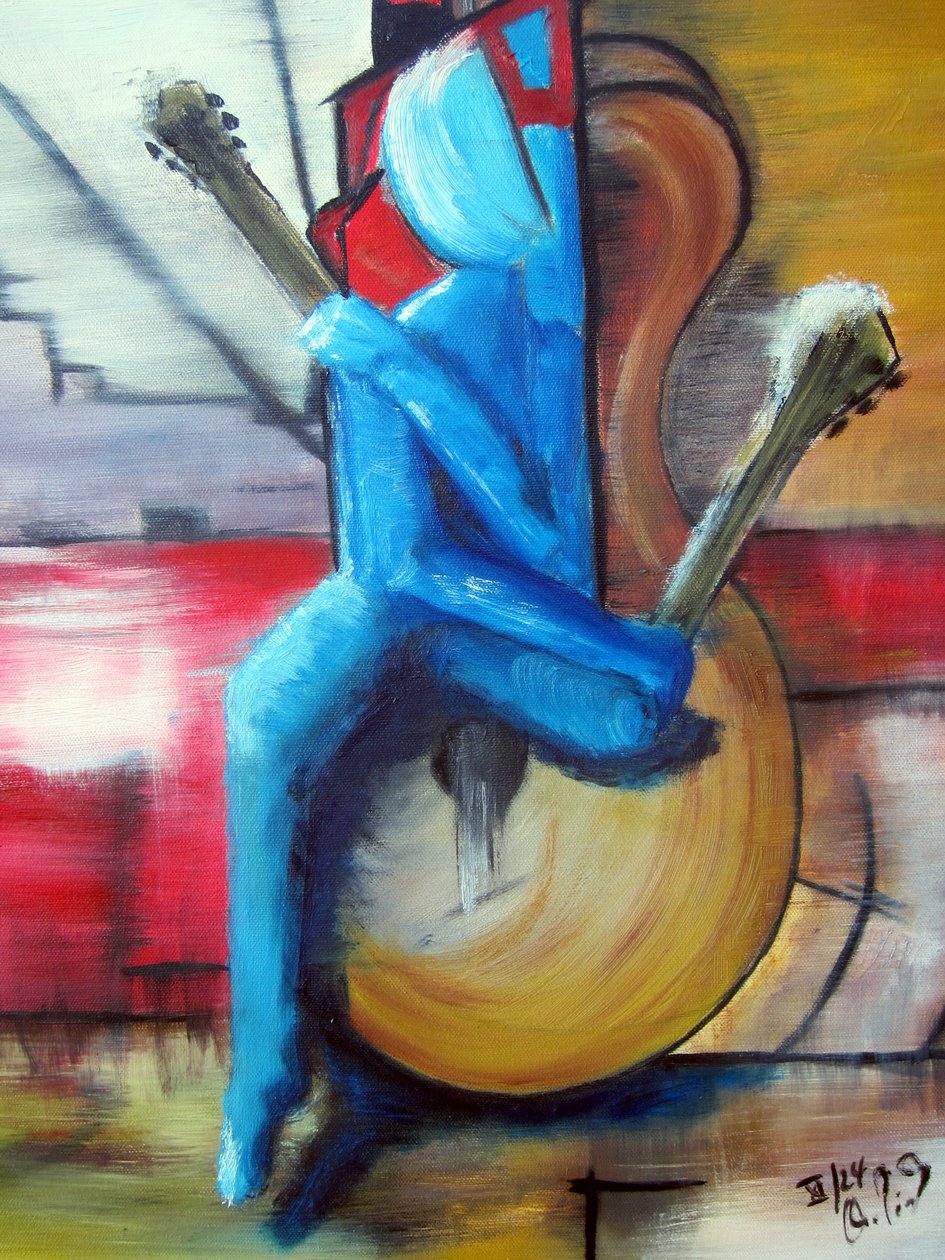 Kobieta z gitarą autorstwa Christian Piecuch