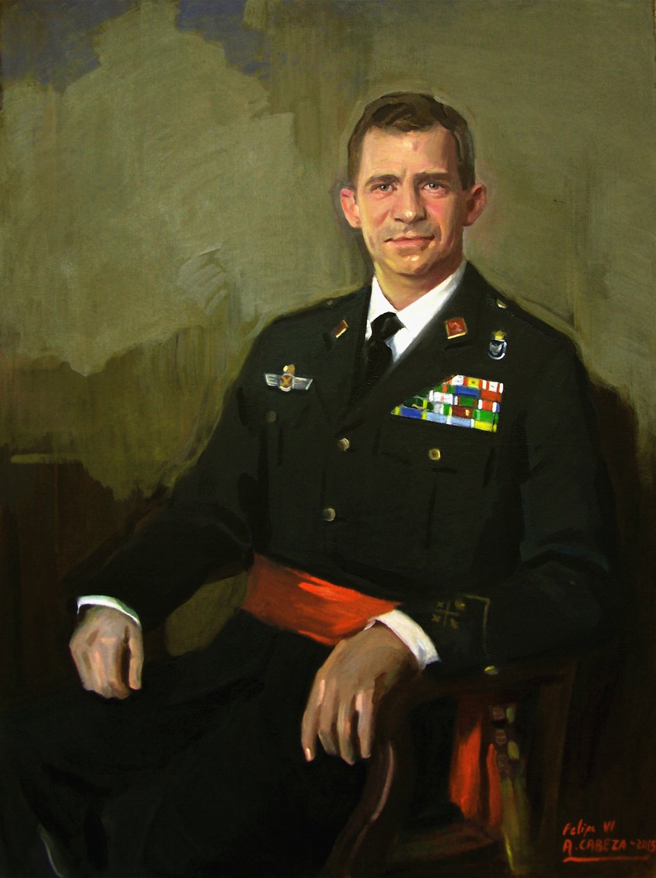 Portret Felipe VI autorstwa Alejandro Cabeza
