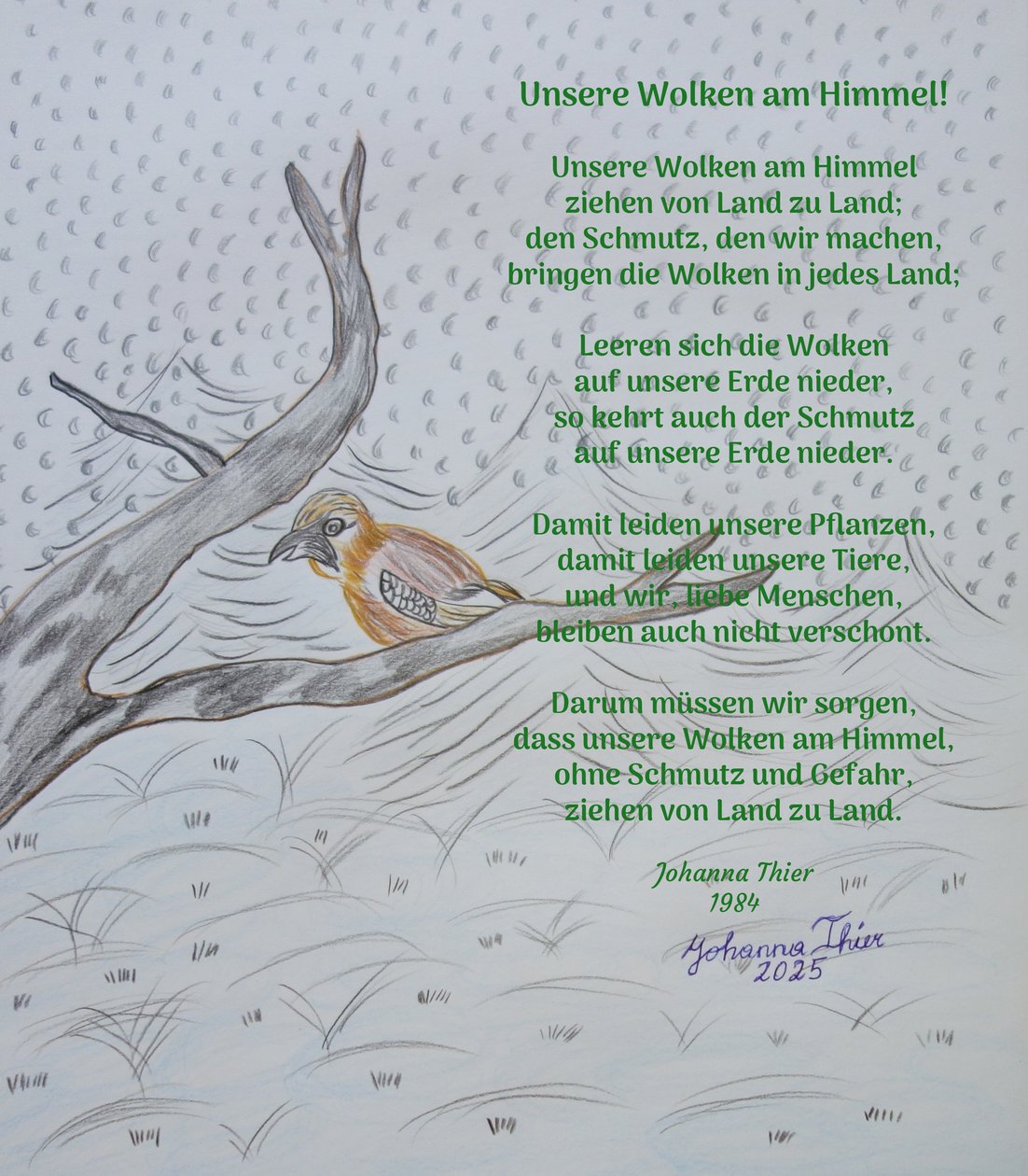 Nasze chmury na niebie autorstwa Johanna Thier