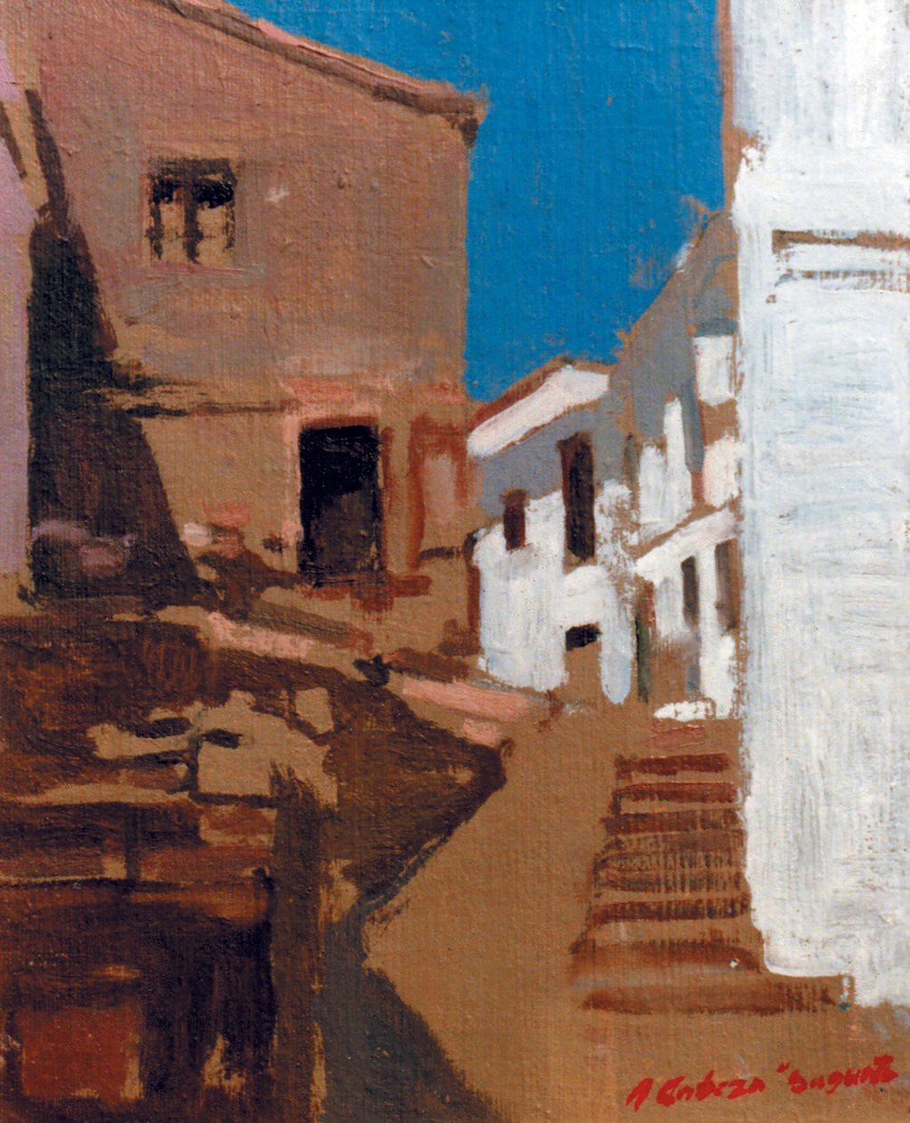 Pintura Valenciana - Calle de Sagunto autorstwa Alejandro Cabeza