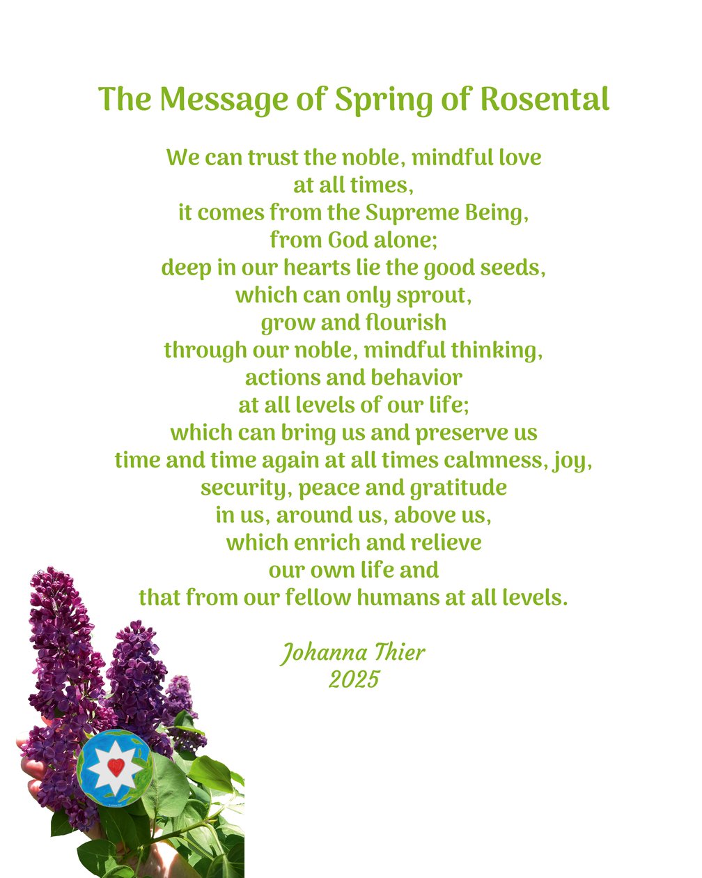 The Message of Spring of Rosental autorstwa Johanna Thier