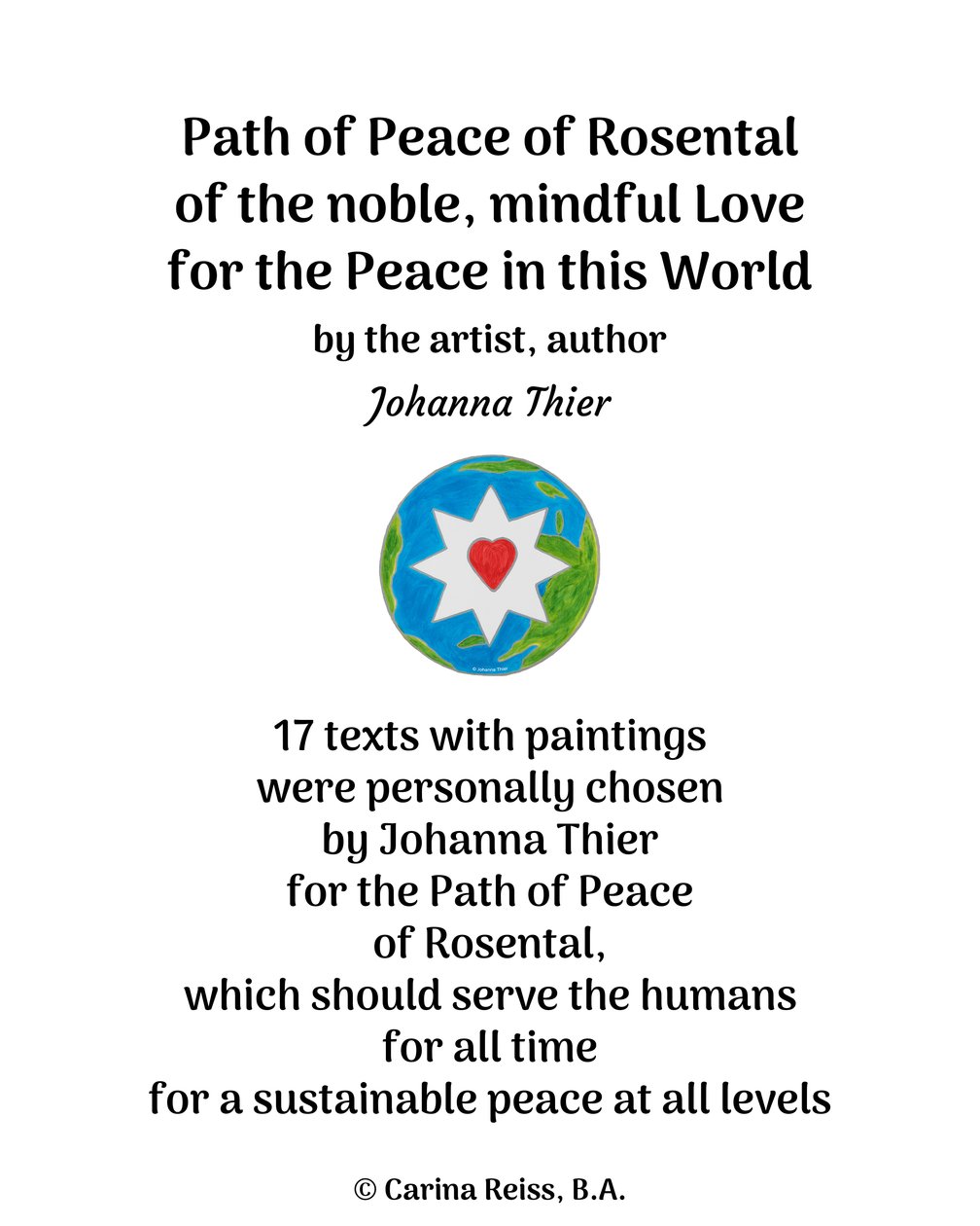 Path of Peace of Rosental autorstwa Johanna Thier