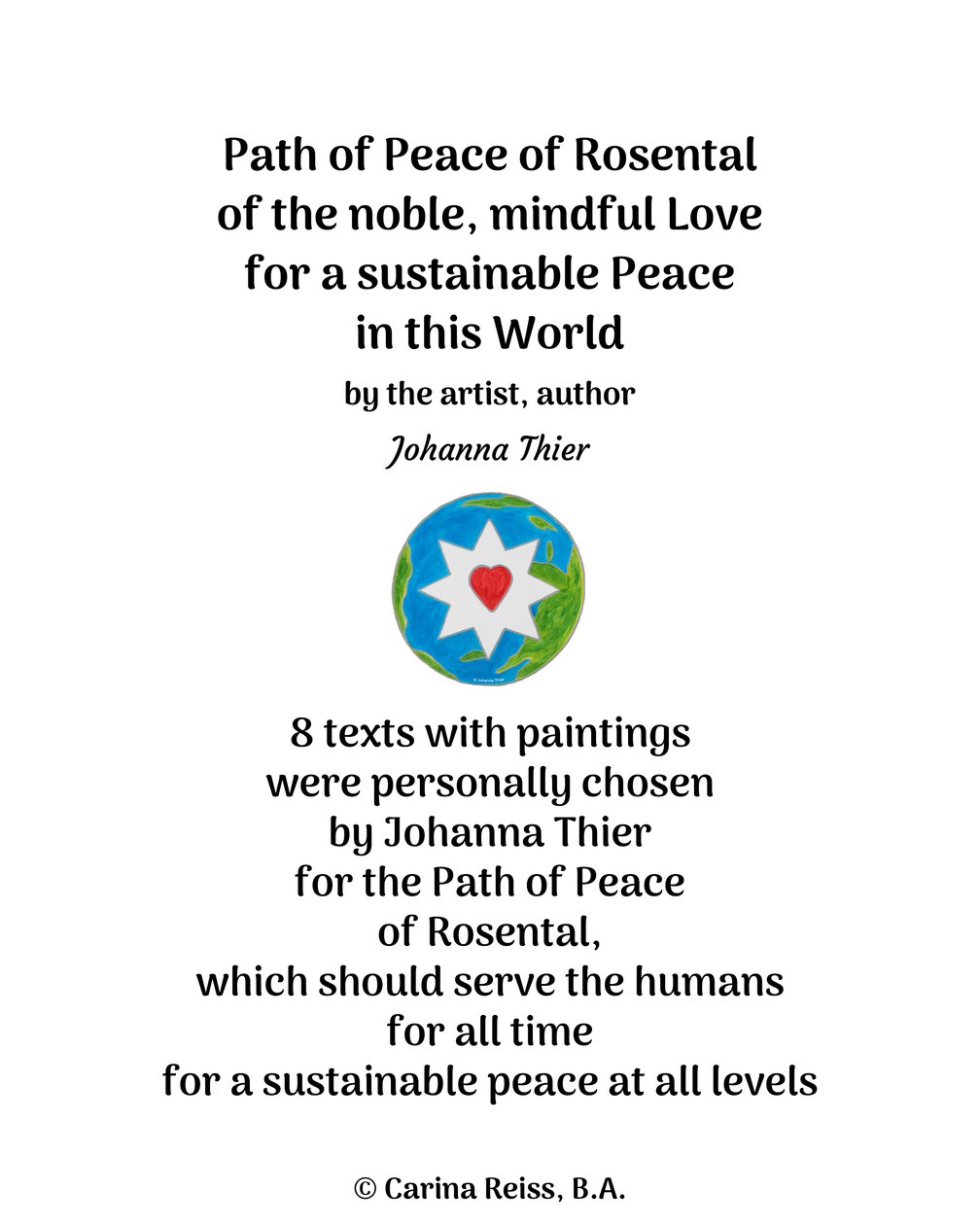 Path of Peace of Rosental autorstwa Johanna Thier