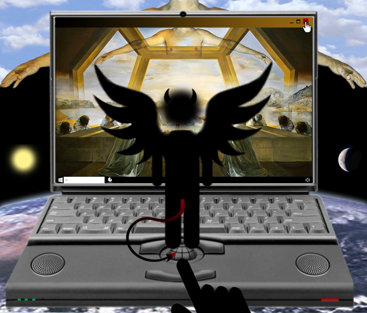 Antychryst (I) (z serii: Windows) autorstwa Alexander Eibach
