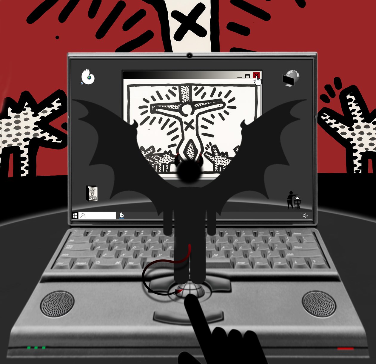 Antychryst (II) (z serii: Windows) autorstwa Alexander Eibach