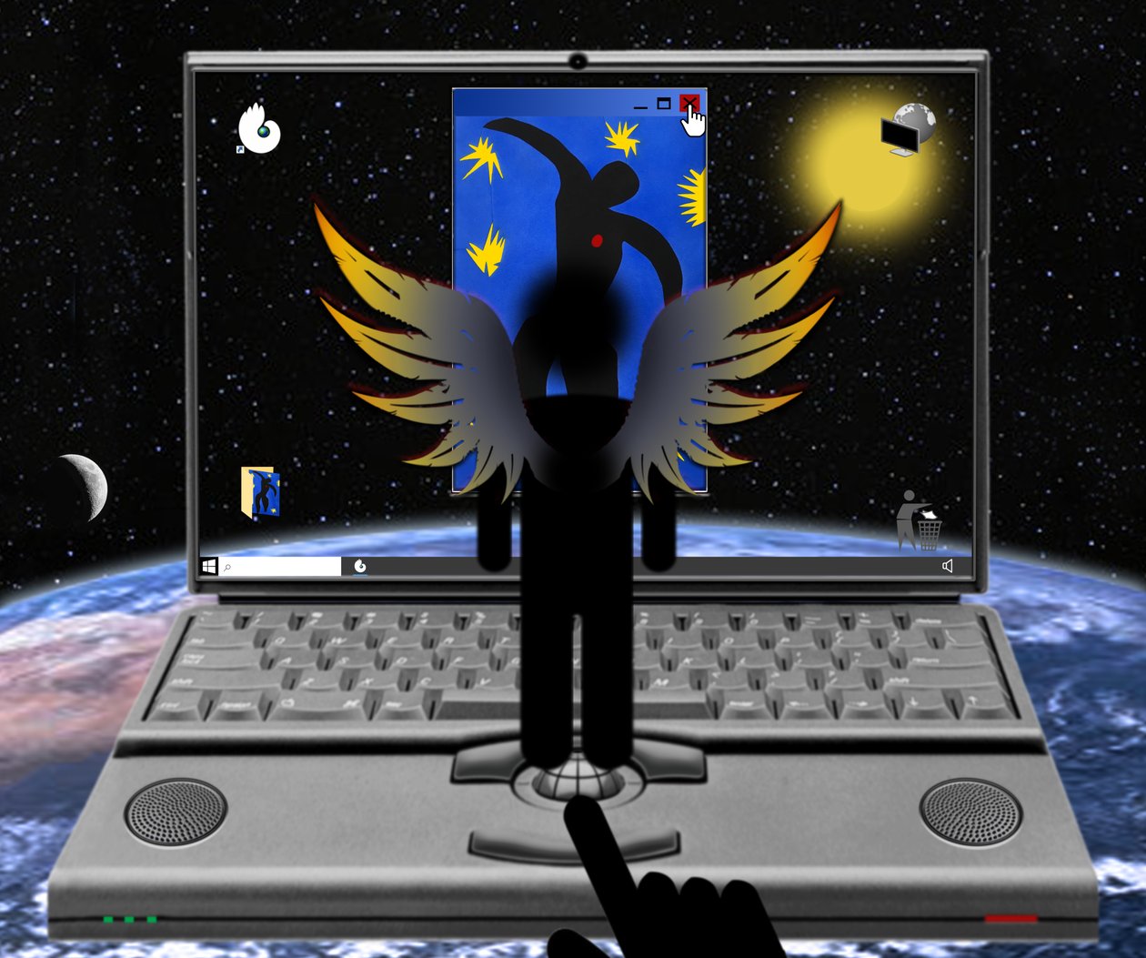 Icarus (III) (z serii: Windows) autorstwa Alexander Eibach