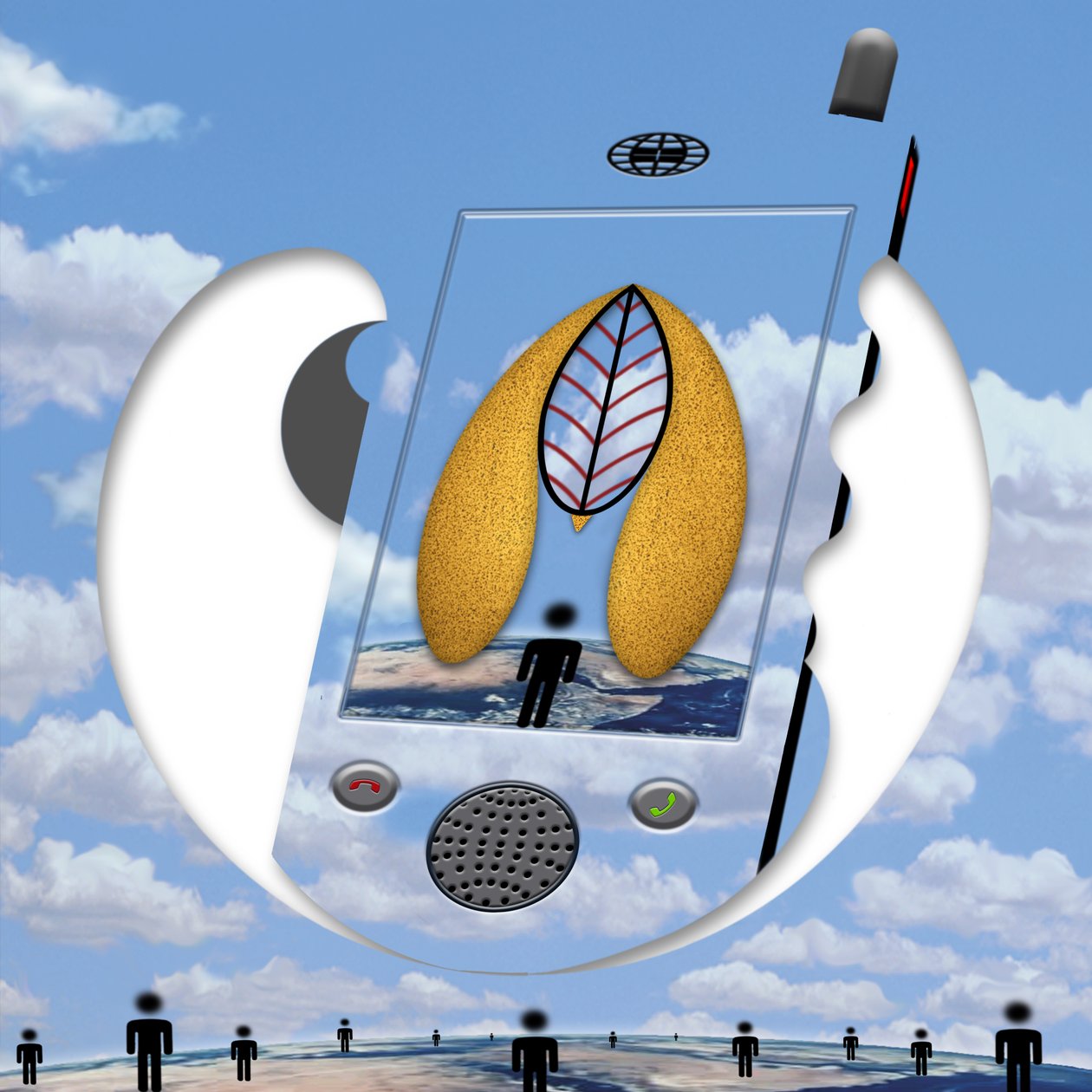 "...seit ein Gespräch wir sind..." (aus der Serie Skyphone) autorstwa Alexander Eibach