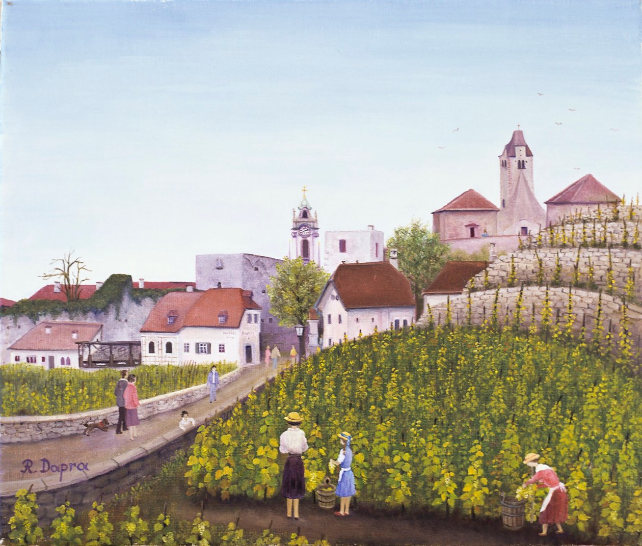 Winobranie w Dürnstein autorstwa Regine Dapra