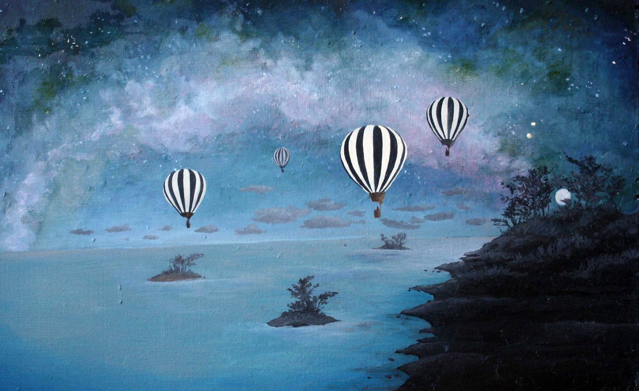 Nocny lot autorstwa Elzbieta Goszczycka