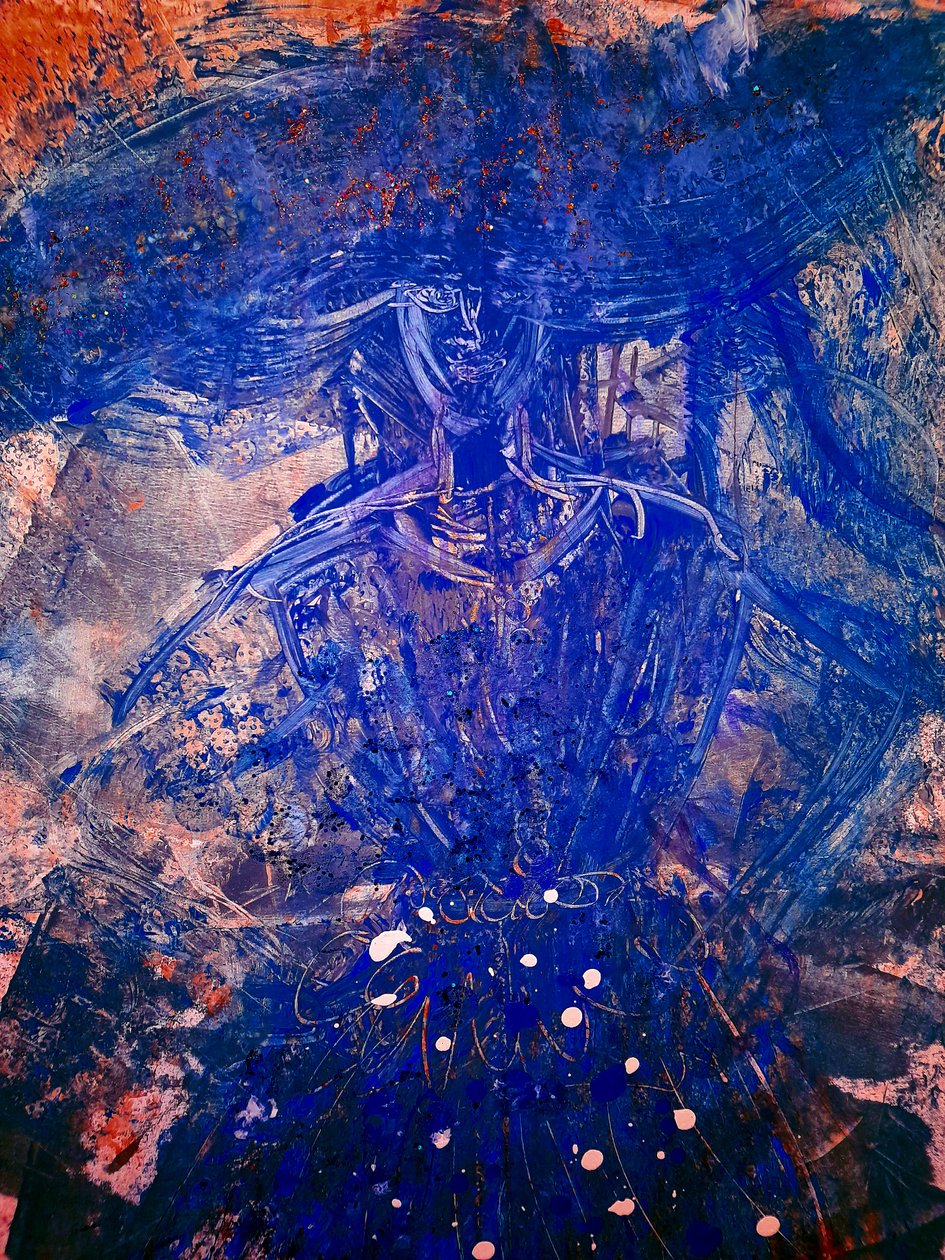 DAMA W BLEU autorstwa Margareta Uliarte