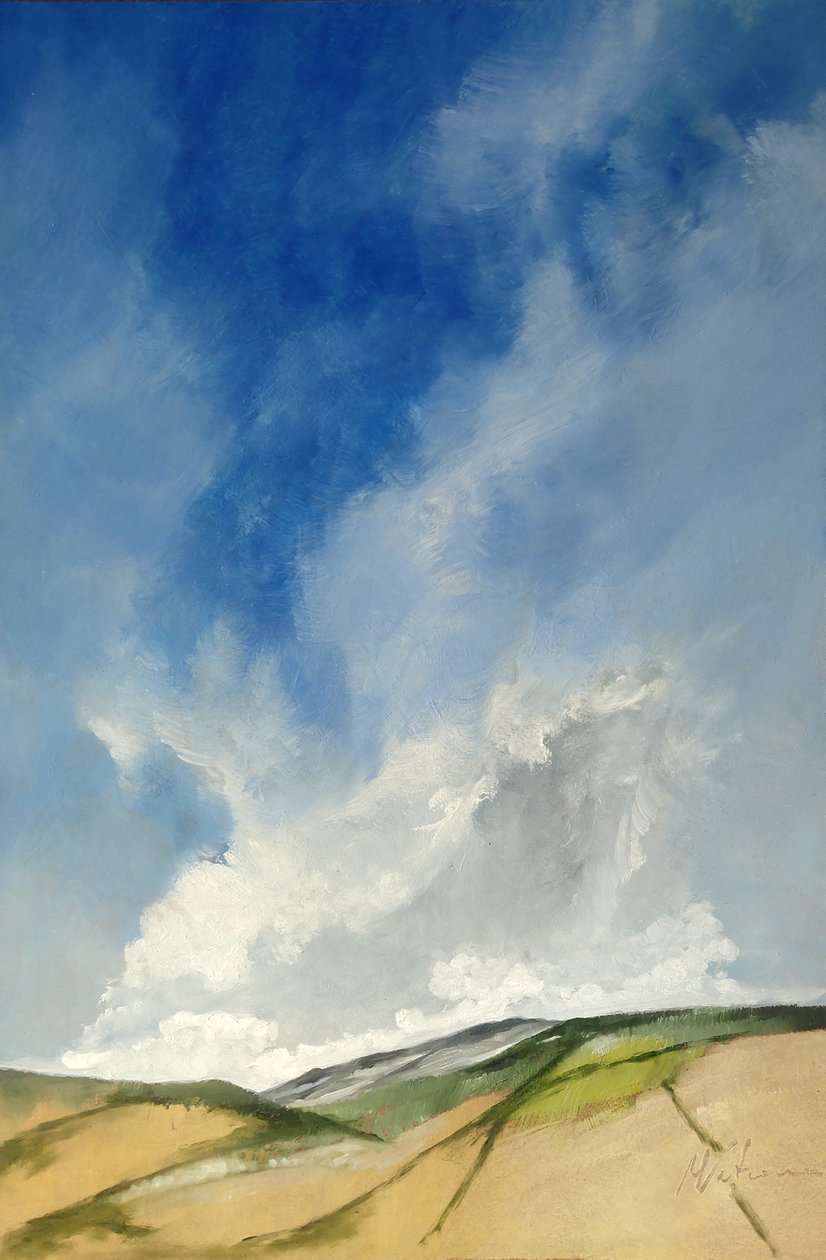 Chmury na wzgórzach autorstwa M. Vet