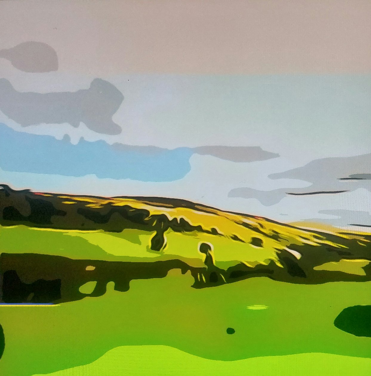 Digitale Landschaft 01 autorstwa M. Vet