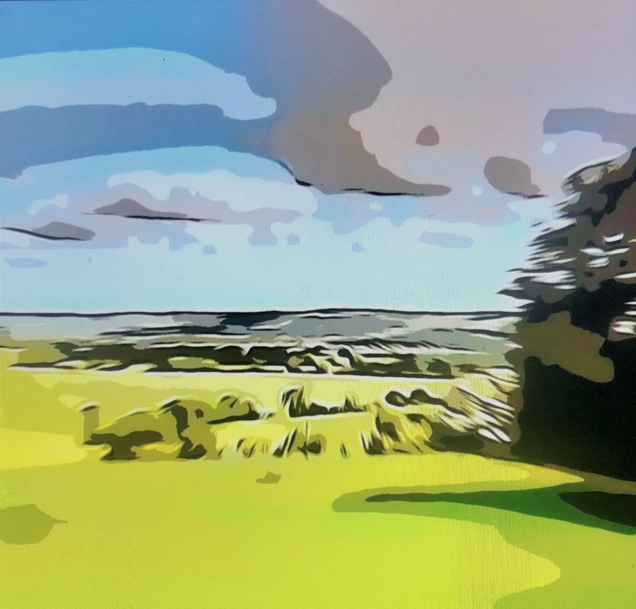 Digitale Landschaft 05 autorstwa M. Vet