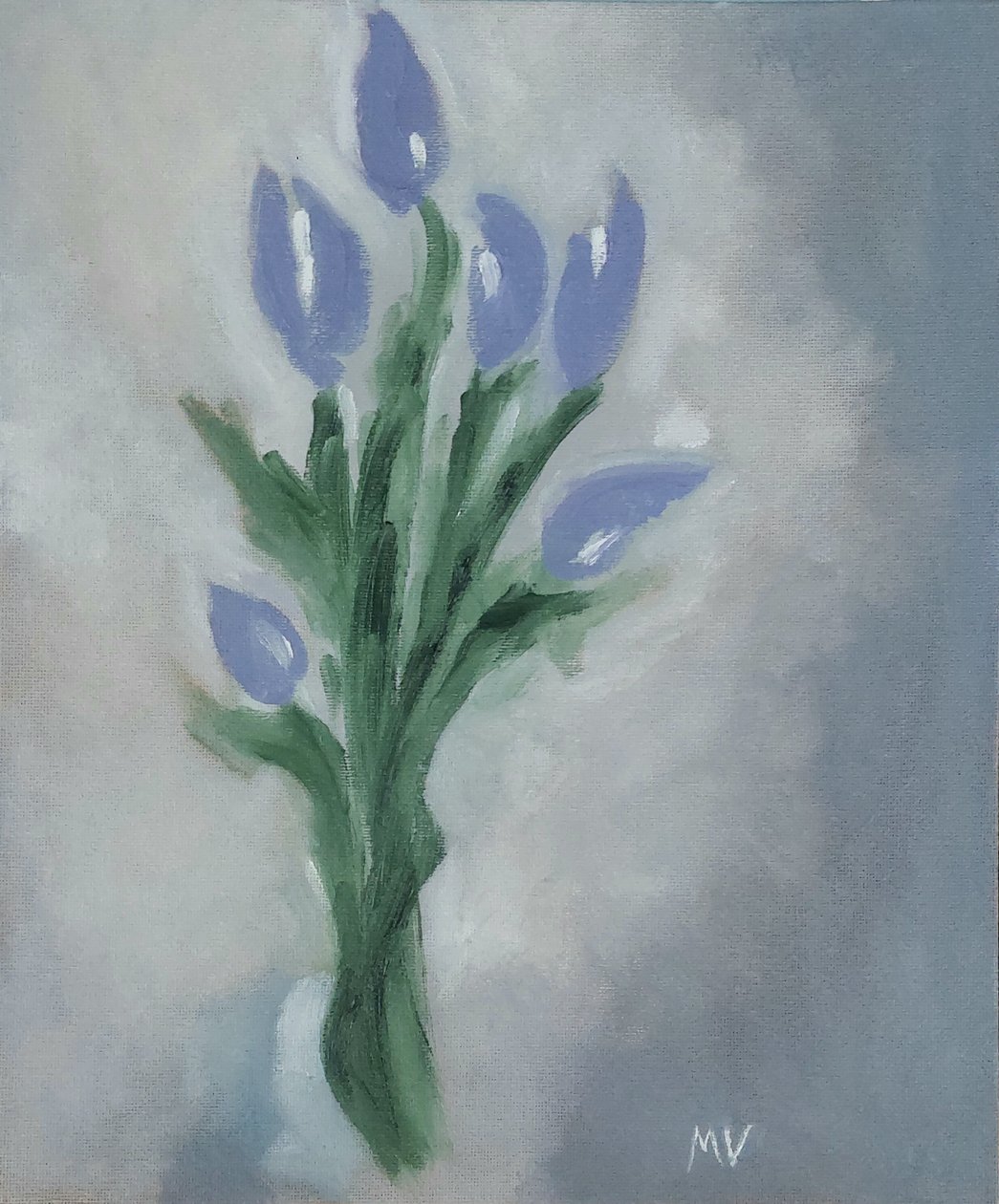 Liliowe tulipany autorstwa M. Vet