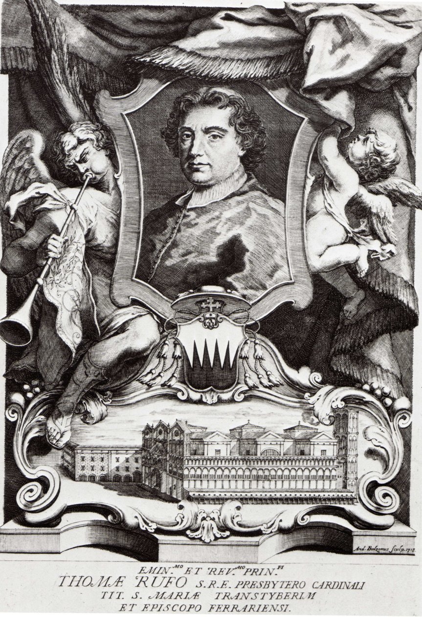 Portret kardynała Tommaso Ruffo autorstwa A. Bolzoni