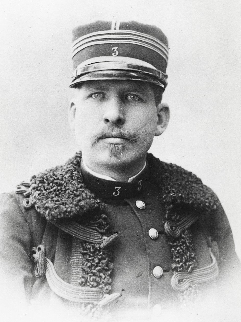 Portret Freystaettera, jednego z sędziów w sprawie Dreyfusa autorstwa A. Gerschel