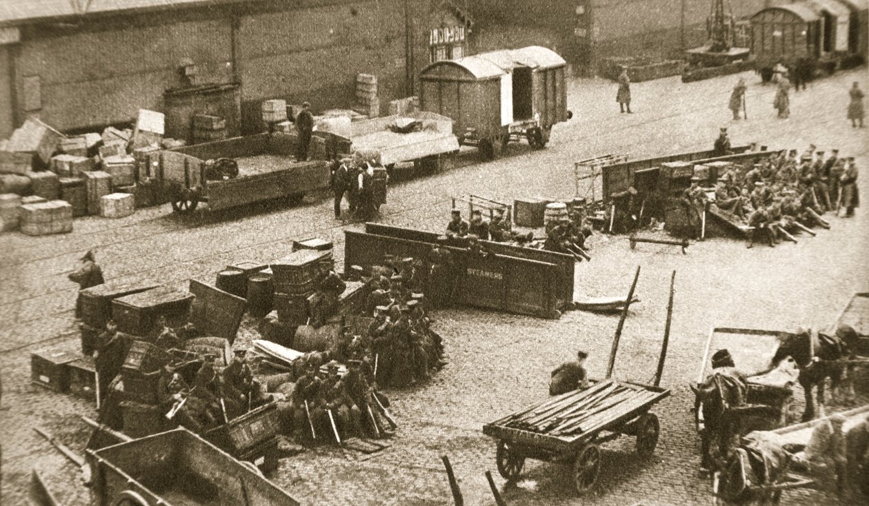 2. Batalion Królewskiego Pułku Sussex, Belfast, Irlandia, 1907 autorstwa AE Brown