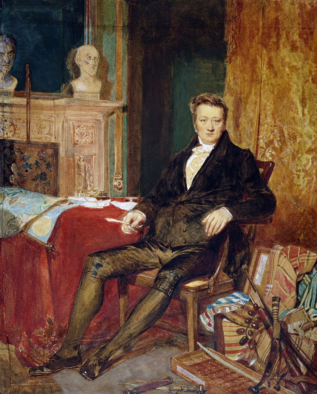 Portret Thomasa Clarksona (1760-1846) (olej na płótnie) autorstwa A.E. Chalons