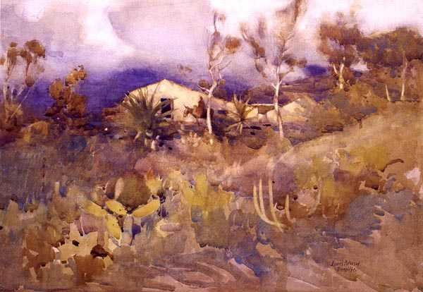 Teneryfa (akwarela na papierze) autorstwa A.J. Patterson