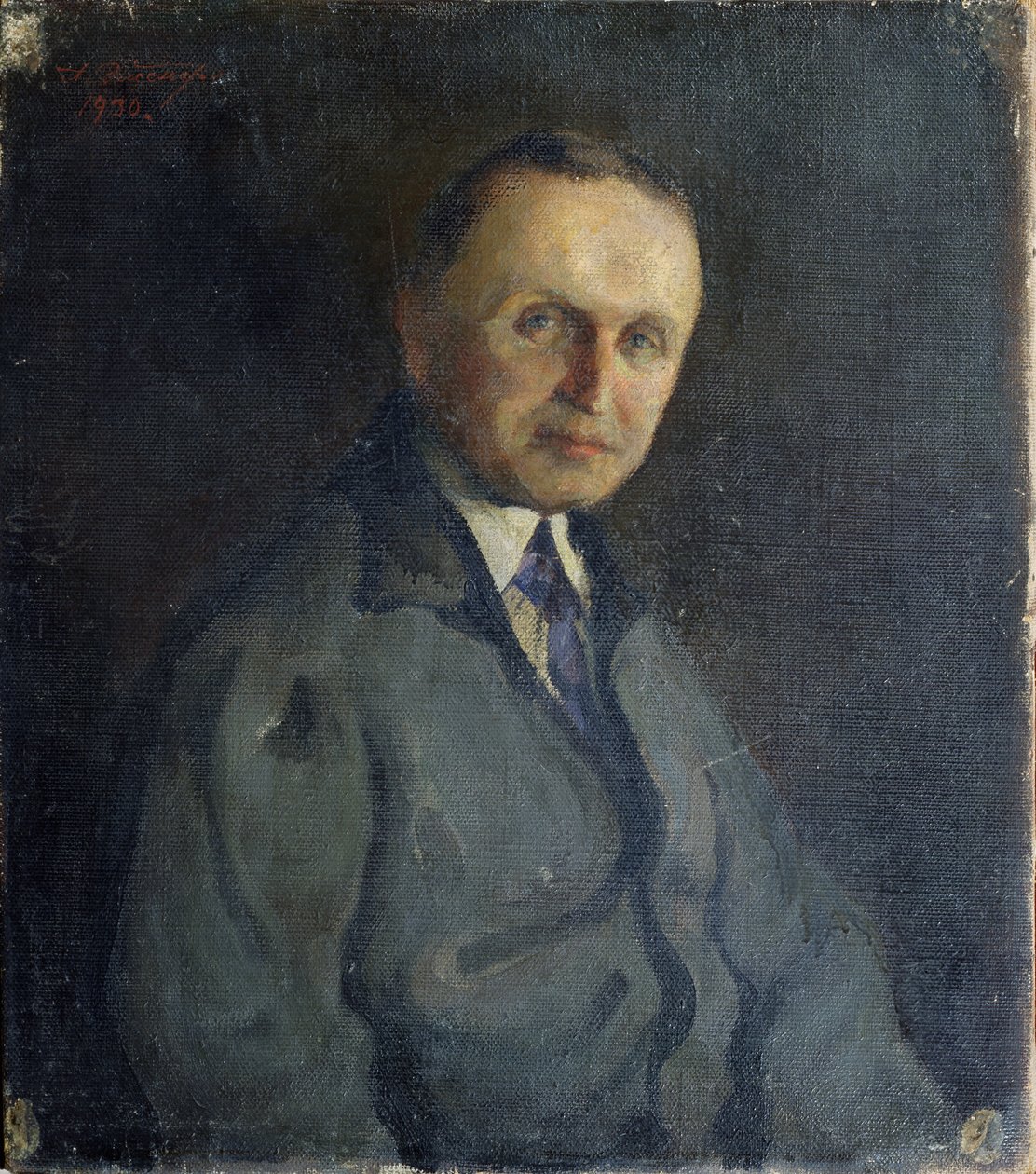 Portret pianisty Konstantina Igumnowa 1873-1948, 1930 autorstwa A.K. Elsner
