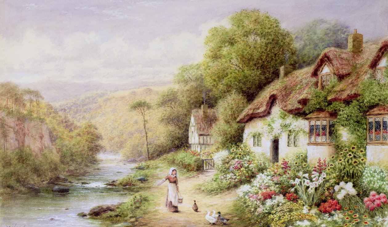 Domki nad potokiem autorstwa A.N. Glover