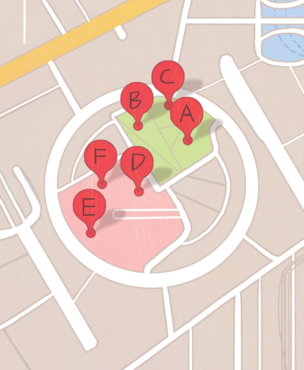 Mapa restauracji, 2014 autorstwa A.Richard Allen