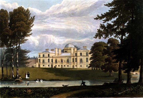 Chiswick House, ryty przez Roberta Havella (1769-1832) i Son autorstwa A.V. Copley (after) Fielding