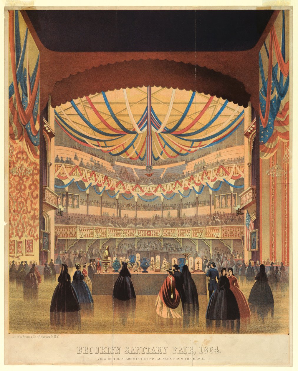 Brooklyn Sanitary Fair z 1864, Akademia Muzyczna autorstwa A. Brown and Company