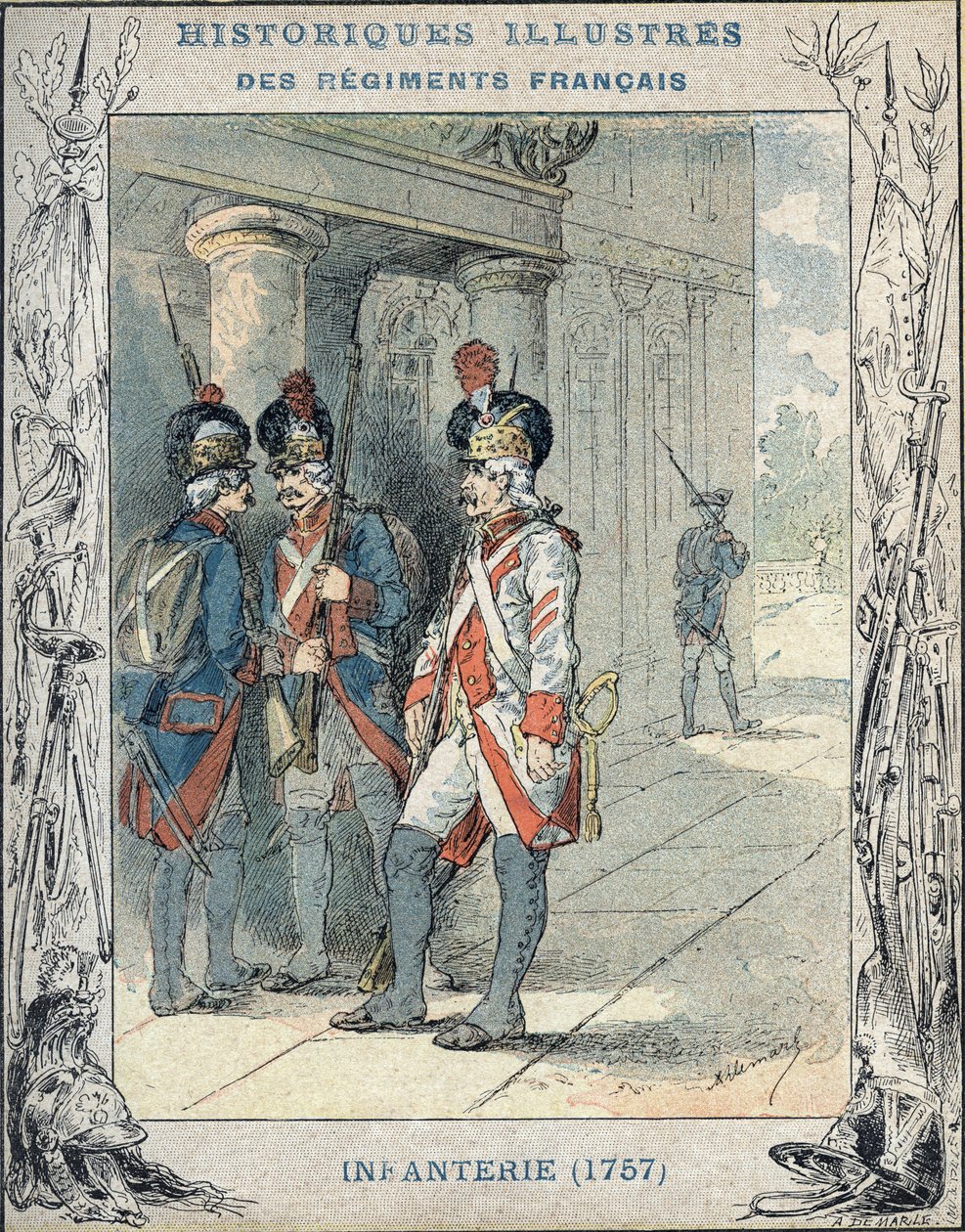 francuska piechota autorstwa A. Demarle