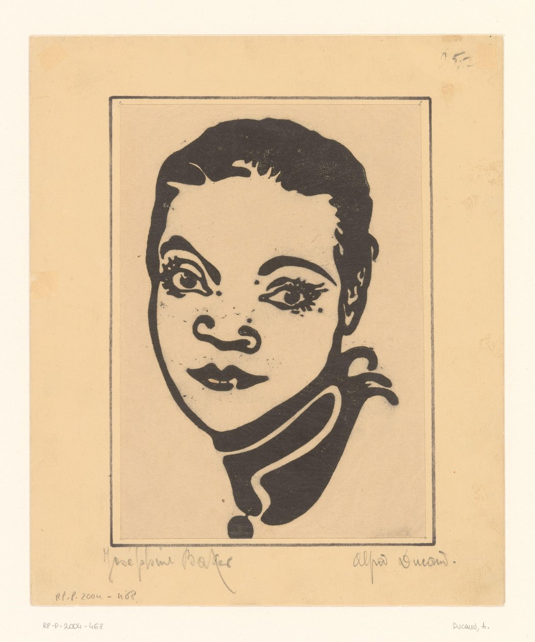 Portret Josephine Baker autorstwa A. Ducand