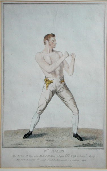 Wm. Eales, The Scientific Professor w postawie Samoobrony, publikacja 1819 (akwaforta) autorstwa A. Easton