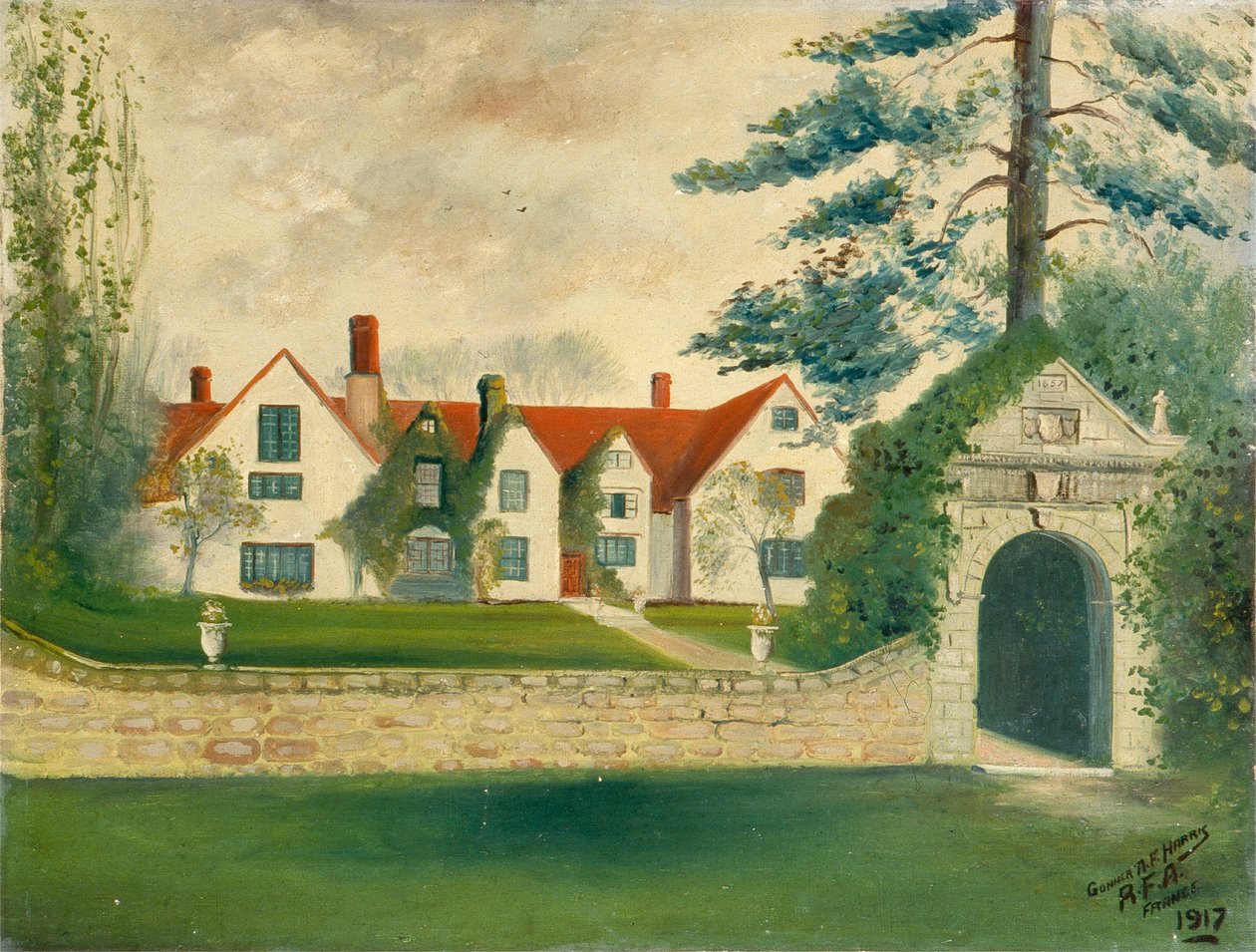 Dworek we Francji autorstwa A. F. Harris