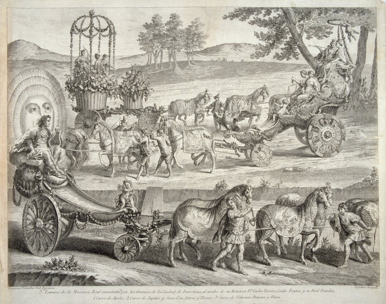 Rydwan Apolla, 1764 autorstwa A. J. De Fehrt