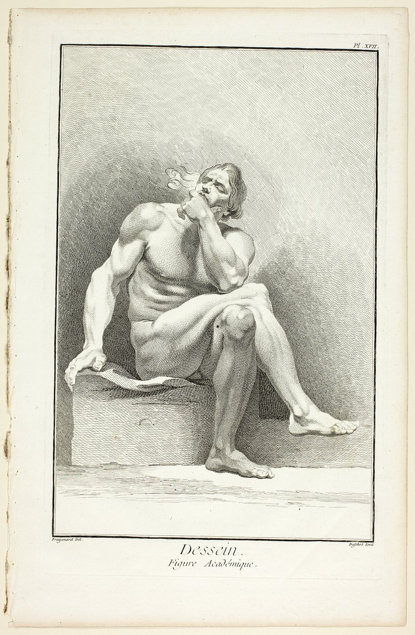 Projekt: Figura akademicka, z Encyclopédie autorstwa A. J. Defehrt