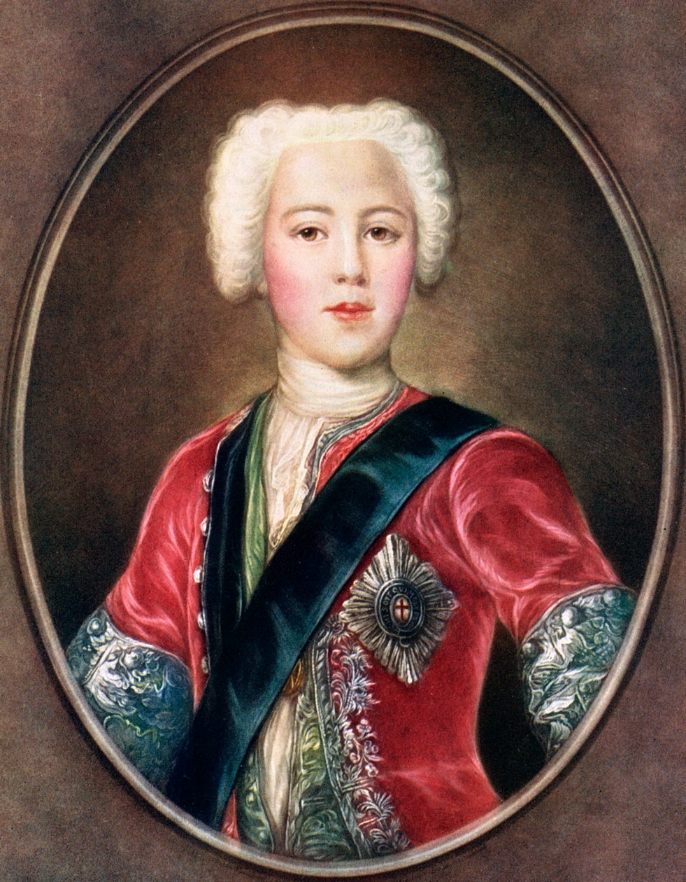 „Młody Chavalier”, książę Karol Edward Stuart, ok. 1730. autorstwa A J Skrimshire