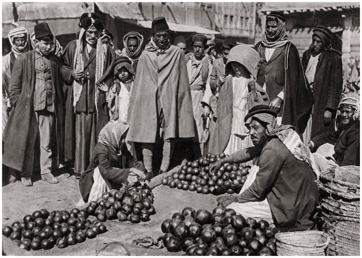 Targ owocowy w Bagdadzie, Irak, 1925 autorstwa A. Kerim