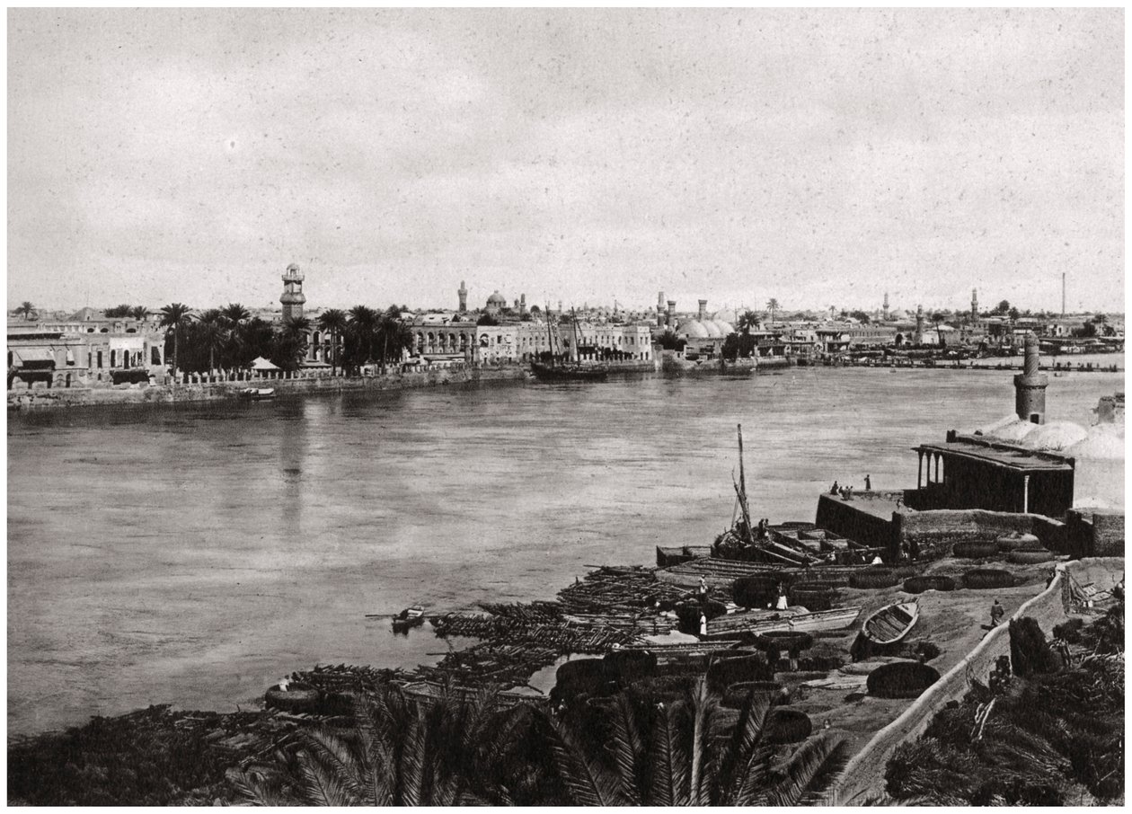 Współczesny Bagdad, miasto kalifów, Irak 1925 autorstwa A. Kerim