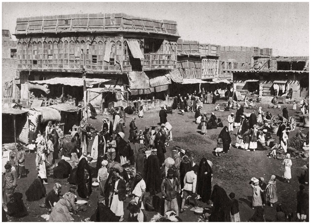 Targ Market al Dijaj, Basra, Irak, 1925. autorstwa A. Kerim