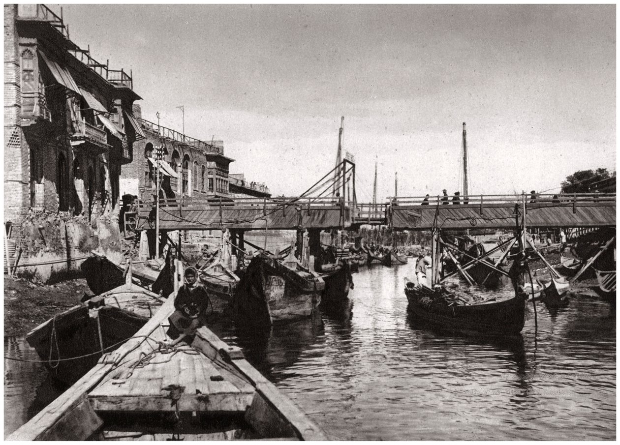 Most Whiteley, Ashar Creek, Basra, Irak, 1925 autorstwa A. Kerim