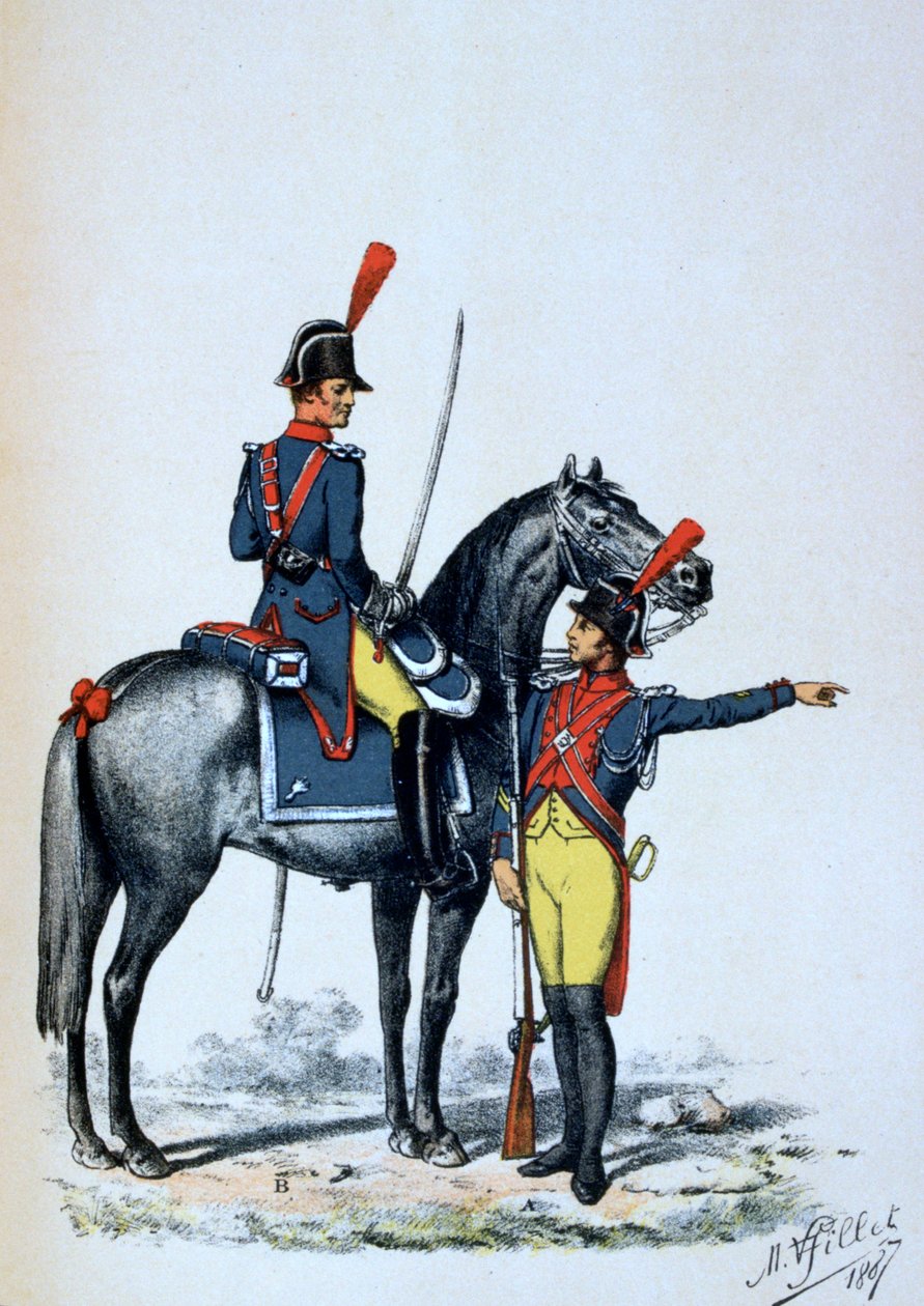Żandarmeria Cesarska w Paryżu, 1813 1887 autorstwa A. Lemercier